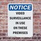 Signmission Video Surveillance In Use OSHA Notice Sign, Plastic, 7in W x 10in L, 2PK OS-2PACK-NS-P-710-V-16823 - alternate 3